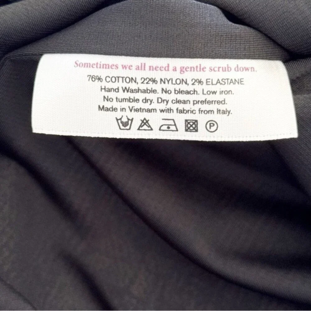 MM. Lafleur Crosby Pencil Skirt Scribble Jacquard Black Cream Size 8 NEW